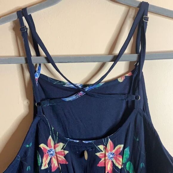 O’Neill Navy Blue Short Floral Dress - Picture 5 of 6